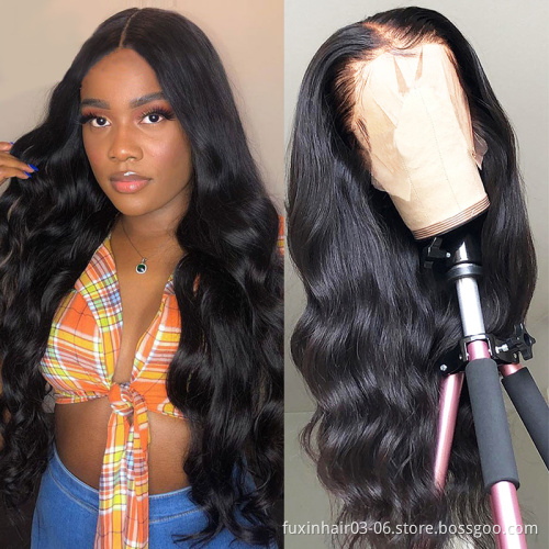 Perruque 180 Density 4x4 Lace Wig Water Wave Human Hair Wig Lace Closure Wig Bleached Knot Body Waves 4*4 Swiss French Lace